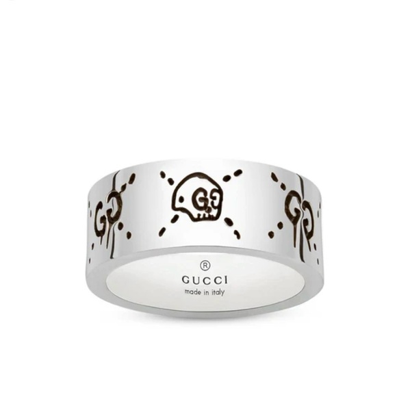 Gucci “ghost” ring 9mm. Size 22 (10 US) stainless steel - Picture 1 of 5